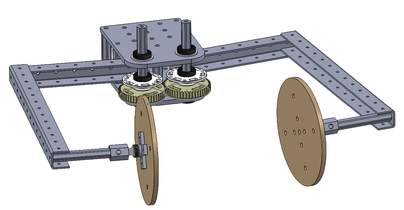 CAD of first gravity claw prototype