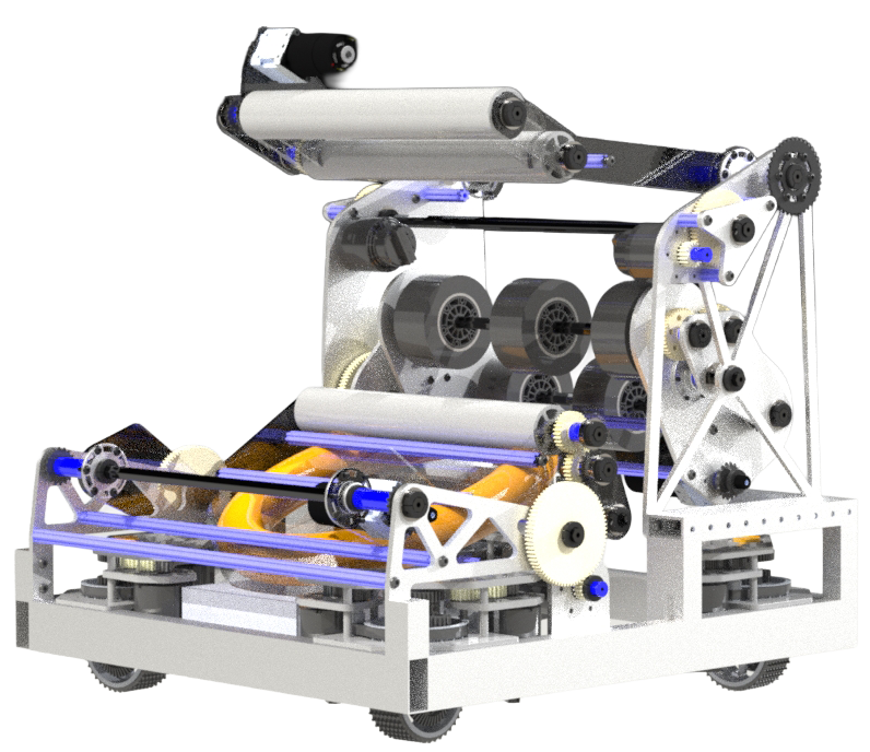 3D render of the Boneshaker concept robot