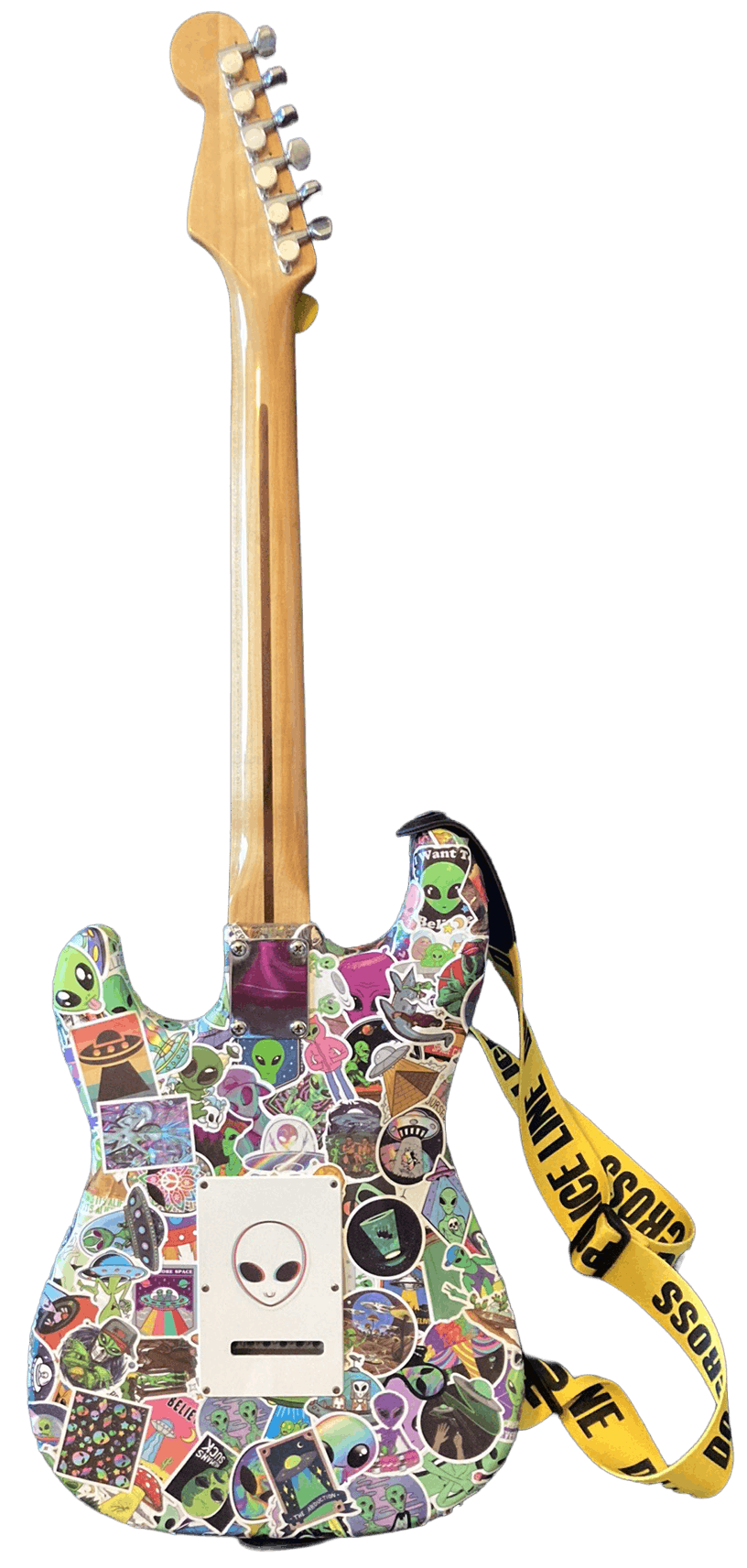Back view of Nova Stella custom Stratocaster