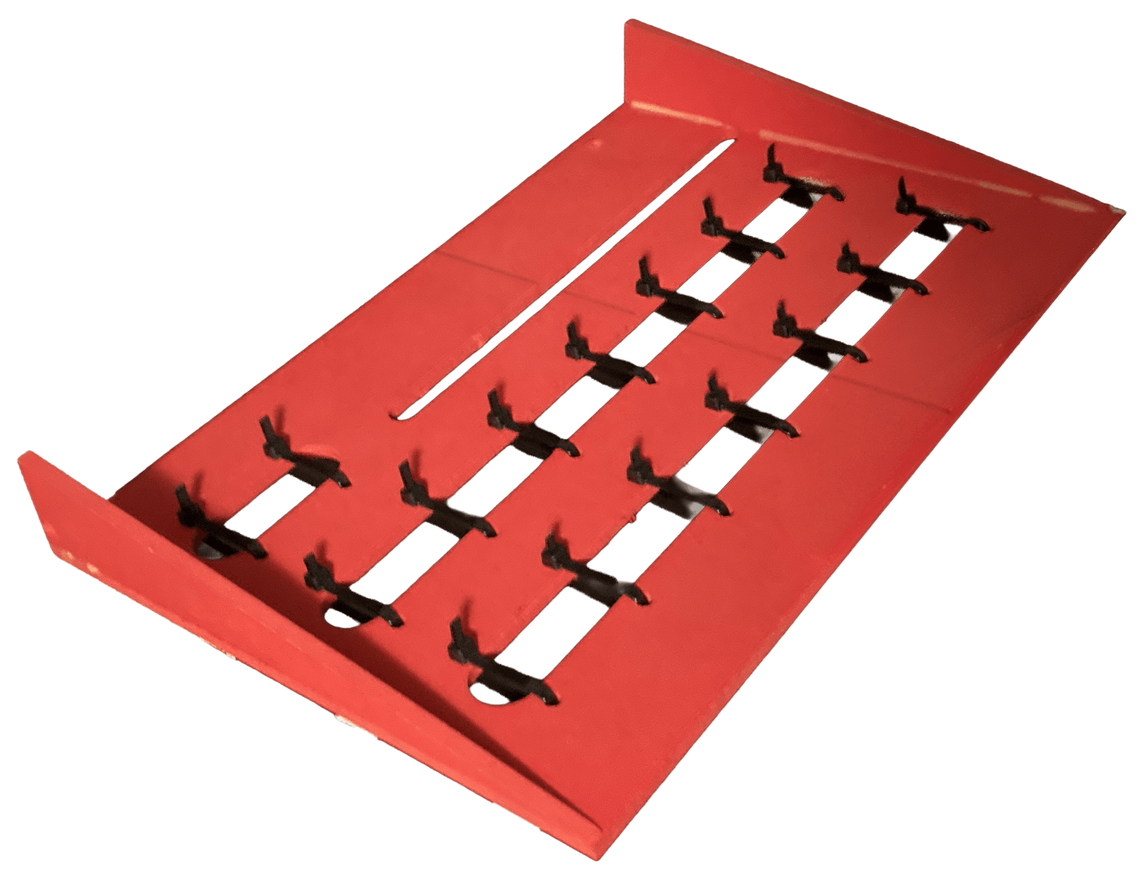 Underside of the custom pedalboard