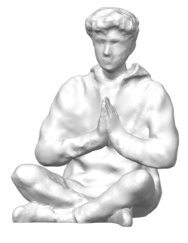 Meshmixer model of the original self scan